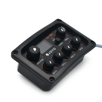 JOYO EQ-505 Ciparu 5 Band EQ Elektriskā Akustiskā Ģitāra Pikaps Pick ups Preamp & Uztvērējs ar LCD Displeju Ģitāru Piederumi