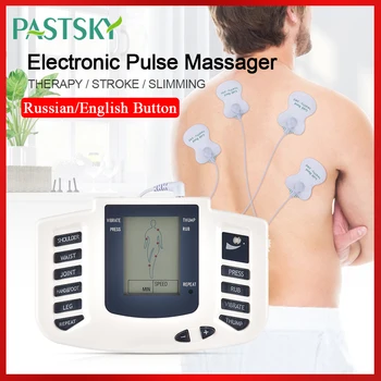 JR309 EMS Ķermeņa Elektriskās Pluse Muskuļu Stimulators Desmitiem Akupunktūras Novājēšanu Massager 16 Spilventiņi Digitālo Terapijas Electrostimulator