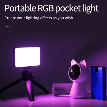 Jumpflash Mini LED Video Aizpildīt Gaismas Ar 60PCS Led Auksti Apavu Stiprinājums Kameras Tālrunis Selfie Vlog Fotogrāfija Apgaismojums