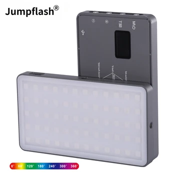 Jumpflash Mini LED Video Aizpildīt Gaismas Ar 60PCS Led Auksti Apavu Stiprinājums Kameras Tālrunis Selfie Vlog Fotogrāfija Apgaismojums