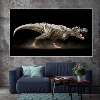 Jurassic Park Dinozauru Plakāti un Izdrukas Mājas Sienu Apdare, Mākslas Attēlus, Dzīvojamā Istaba HD Drukāt Dzīvnieku Plakāti