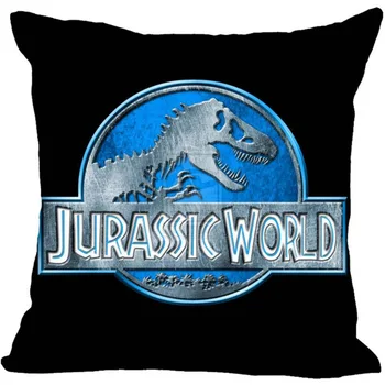 Jurassic Park Logo Kvadrātveida Spilvens Segums Zippered 45x45cm(Vienā Pusē) Auto Sēdekļa Atzveltnes Spilvenu Vāks Mājas Guļamistaba Viesnīcu Gultas