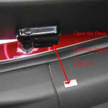 JURUS 2gab Bezvadu LED Auto Logo Durvju Laipni Gaismas Lietā Par Chevrolet Logo Led Pieklājīgi Lāzera Projektoru Lampas Garu Ēnu Gaismas