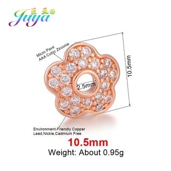 Juya DIY Pušķi Rotaslietas Sastāvdaļas 8 10 12 mm Apdares Kārtas Ziedu Distances Pērlīšu Cepurītes Piederumi Modes Rotaslietas Materiāls
