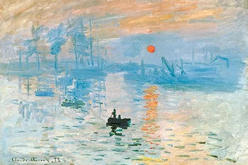 Jūras ainava audekls drukāt plakātu dekorācijas sienas izdrukāt mājās art audekls gleznošanai Iespaidu, Sunrise c.1872 Claude Monet