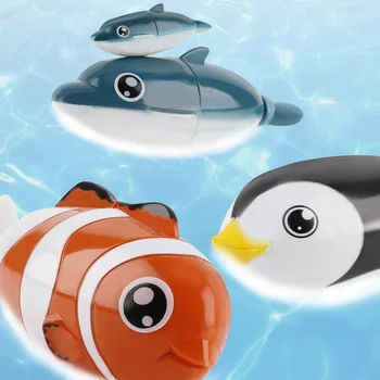Jūras Dzīvnieku Elektriskās Rotaļlietas Astoņkāji Delfīnu Pingvīns Apgaismojums Vecāku un bērnu Mijiedarbības Simulāciju Vannas Rotaļlieta ABS Karikatūra Dzīvnieku Rotaļlietu