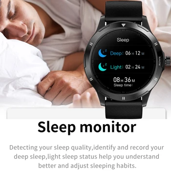K15 Smart Skatīties Ķermeņa Temperatūras Monitoru, Sirdsdarbības Ātrums, asinsspiediens Sporta Smartwatch Vīriešiem Ritošā Izvēlne 1.28