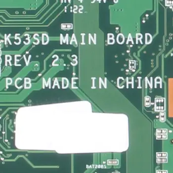K53SD Par ASUS K53SD REV 2.3 HM65 Grāmatiņa, pamatplate (Mainboard) pilns tests strādā