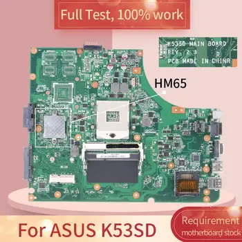 K53SD Par ASUS K53SD REV 2.3 HM65 Grāmatiņa, pamatplate (Mainboard) pilns tests strādā