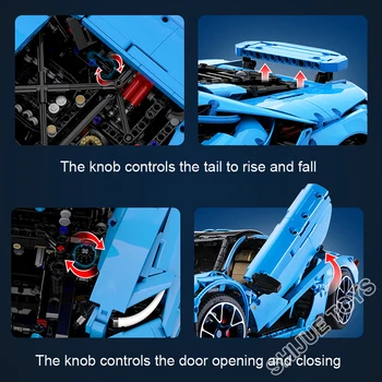 Kada 3842PCS KM Tehnikas Sērija Piemiņas Govs Roadster Celtniecības Bloki Super Sacīkšu Auto Modeļa Komplekta Ķieģeļi Rotaļlietas DIY Dāvanu Bērniem