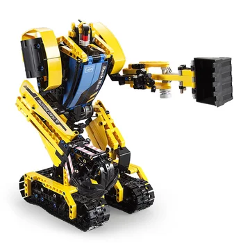 Kada C51026 RC Megalītu Robots Ekskavatoru Saprātīga 2 in 1 930pcs Celtniecības Bloki Rotaļlieta, Tālvadības pults Smart Bloki Dāvanas