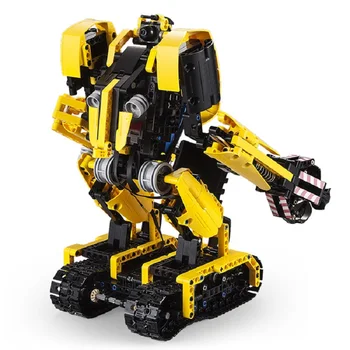 Kada C51026 RC Megalītu Robots Ekskavatoru Saprātīga 2 in 1 930pcs Celtniecības Bloki Rotaļlieta, Tālvadības pults Smart Bloki Dāvanas