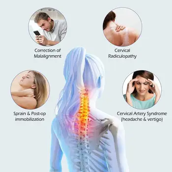 Kakla Massager Atbalsts Regulējams Kakla Apkakles Lencēm Kakla Sāpju Aprūpes Produktu Terapija Ķermeņa Stāvokļa Korekcijas Veselības