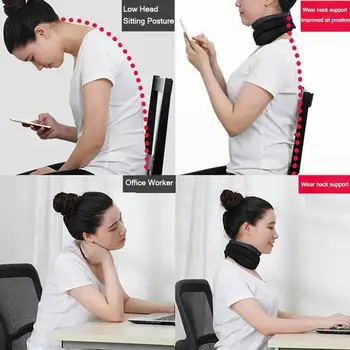 Kakla Massager Atbalsts Regulējams Kakla Apkakles Lencēm Kakla Sāpju Aprūpes Produktu Terapija Ķermeņa Stāvokļa Korekcijas Veselības