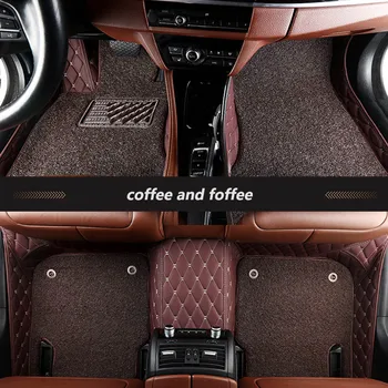 Kalaisike Pasūtījuma automašīnas grīdas paklāji Jaguar Visi Modeļi F-PACE XJL XEL XF XE F-TIPS XK XFL auto dizains auto piederumi