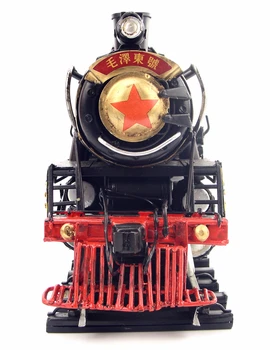 Kaltas dzelzs vintage modelis Vecs Ķīniešu vilcienu dekorācijas, dāvanas, rokdarbi Antīko klasisko apdare vai dzimšanas dienas dāvana