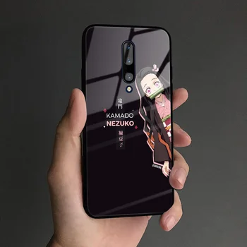 Kamado Nezuko même Kimetsu nav Yaiba anime mīksta silikona stikla telefonu gadījumā segtu čaulas vienmērīgu Par OnePlus 6 6T 7 8 Pro 7T