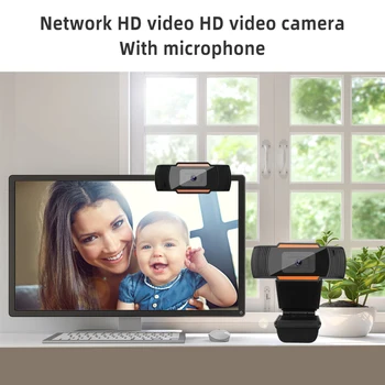 Kamera, 1080P, 720P, 480P, Mini Portatīvo DATORU HD Kamera Iebūvēts Mikrofons USB 2.0 Web Cam Live Broadcast Video, Aicinot Konferences