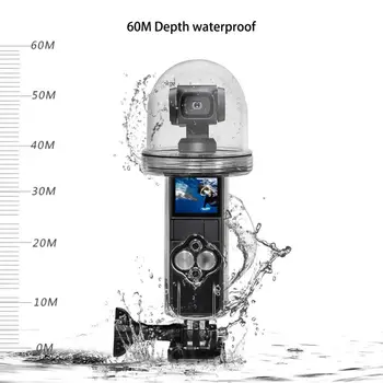 Kameras Vāciņu Pusapaļas Dome Īpaša Dizaina 60M Ūdensizturīgs Dziļums Augstu Gaismas Caurlaidību Ūdensizturīgs Gadījumā DJI Osmo Kabatas