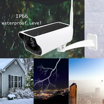 Kameras Wifi Saules Enerģijas Āra Ūdensizturīgs Bezvadu IP Kamera 1080P HD akumulators PIR kustības atklāt Uzraudzības Drošības Kameru