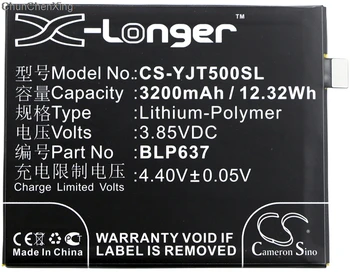 Kamerons Ķīnas 3200mAh Akumulatora BLP637 par Oneplus 5, 5 Dual SIM, A5000, A5010, 5T Star Wars Limited Edition