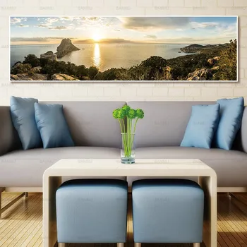 Kanvas glezna sienas attēlu landcape mākslas izdrukas un plakātu sienas art attēlu bez rāmja Krāsošana apdarei: dzīvojamā istaba