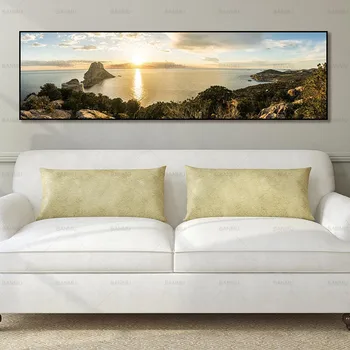 Kanvas glezna sienas attēlu landcape mākslas izdrukas un plakātu sienas art attēlu bez rāmja Krāsošana apdarei: dzīvojamā istaba