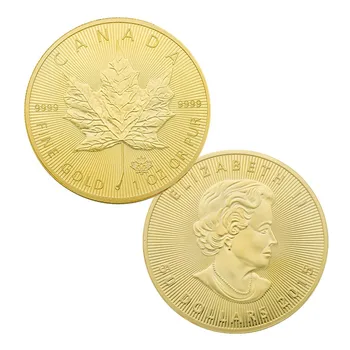 Kanādas Zelta Monētas, Maple Leaf Sadraudzības Karaliene Piemiņas Monētas Savākt Dāvanu karti Piliens kuģniecība