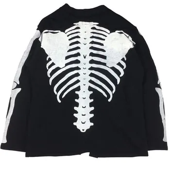 KAPITAL Jaciņa Skelets Jaka Vīriešiem, Sievietēm Retro Mētelis Streetwear Augstas Kvalitātes Pilnu Kaulu Drukāšanas KAPITAL Žaketes Japāna Stils