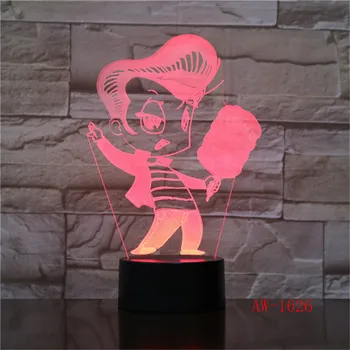 Karaoke Dziedāšanas 3D lampu 7 Krāsu Izmaiņas 3D LED Gaismas Akrila Touch USB Lampas Istabas Galda, Rakstāmgalda, Nakts Gaisma bērnu Draugiem AW-1626