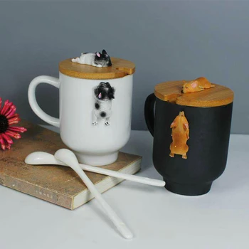 Karikatūra 3D Kafijas Krūze Corgi Krūzes Cute Dzīvnieku Tējas Tases Ūdens Piena Drinkware Pāris Kausa Caneca Taza Kafejnīca 