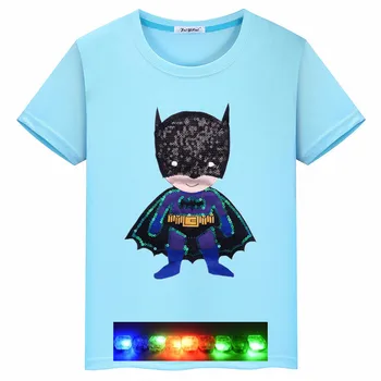 Karikatūra Betmens varētu iedegties bērnu apģērbu zēnu kokvilnas īsām piedurknēm T-krekls vasaras jauniem karstā pārdošanu vairumtirdzniecības