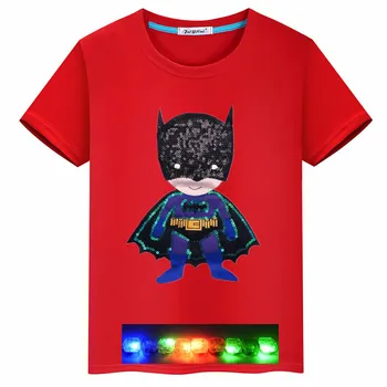 Karikatūra Betmens varētu iedegties bērnu apģērbu zēnu kokvilnas īsām piedurknēm T-krekls vasaras jauniem karstā pārdošanu vairumtirdzniecības