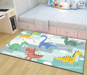 Karikatūra Dinozauru Bērniem Istabu paklājos Mīkstas Baby Spēlēt Lien Paklājs Bērnu Spēļu Paklājiņš Gultas Paklāja viesistabā Mājas Dekori