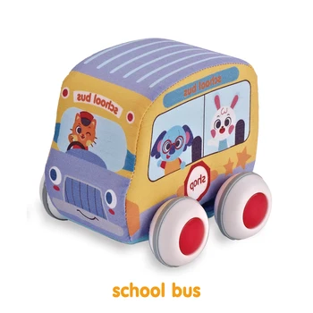 Karikatūra Pull atpakaļ, Auto Mīksts Bērnu Rotaļlietu Komplekts Izturību Krist Transportlīdzekļa Rotaļlietas Agri Izglītības Audums Auto Bērniem