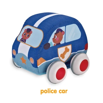 Karikatūra Pull atpakaļ, Auto Mīksts Bērnu Rotaļlietu Komplekts Izturību Krist Transportlīdzekļa Rotaļlietas Agri Izglītības Audums Auto Bērniem