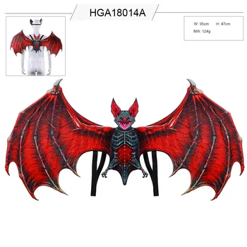 Karnevāla Partijas Apdare Uzvalks Maskēties Aksesuārus Jutos Unikālo Vampīru Nūja Cosplay Kostīmu Anime Velns Halloween Spārniem