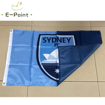 Karoga Austrālijas A-Līgas Sydney FC 3ft*5ft (90*150cm) Izmērs Ziemassvētku Rotājumi Mājās Karogs Banner Dāvanas