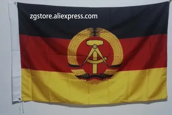 Karoga vācijas Demokrātiskās Republikas Custome Banner karstā pārdot preces 3X5FT 90X150CM Banner misiņa metāla caurumiem