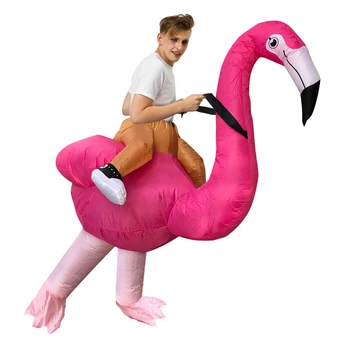 Karstā Flamingo Gumijas Kostīmu Purima cosplay Kostīms, Kleita halovīni Kostīms, Pieaugušo, Vīriešu, Sieviešu Puses Karnevāla tērps