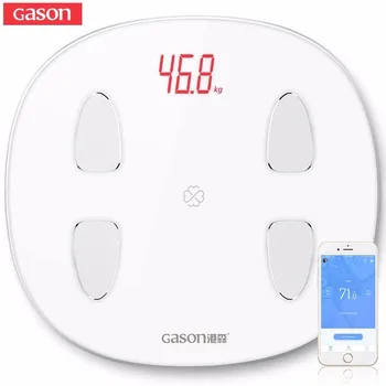 Karstā GASON S6 Svars Mēroga Ķermeņa Tauku Svēršanas Svari Grīdas Elektronisko LED Digitālā Vannas istaba Līdzsvaru Bluetooth Smart APP Bmi Skalas
