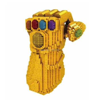 Karstā lepining klasisko filmu Super varonis Thanos Infinity Bruņu gem mini mikro dimanta celtniecības bloki modelis ķieģeļu rotaļlietas, dāvanu