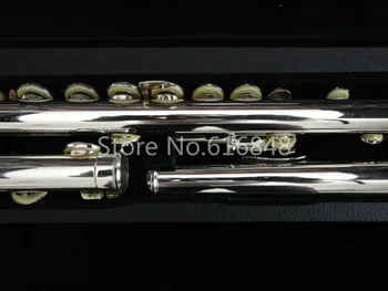 Karstā Muramatsu Flauta 1957 C Melodija 16 Taustiņus, Slēgta Caurumi Cupronickel Sudraba Pārklājumu Flauta E Taustiņu Zīmolu Mūzikas Instruments Ar Lietā