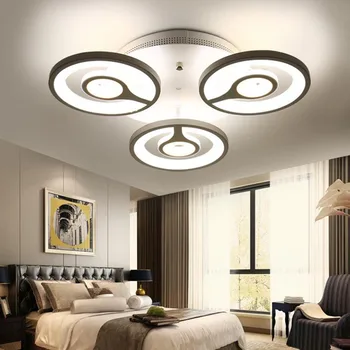 Karstā Mūsdienu LED Griestu gaismas ķermeņi dizains, lai dzīvojamā istaba ēdamistaba lampas art deco gaismas ar materiālu, Akrila abažūrs