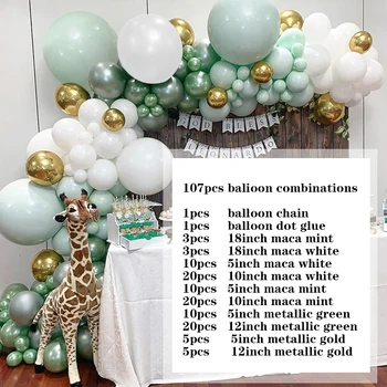 Karstā Pārdošanas Metāla Balonu Macaron Lateksa Balonu Bērnu Dzimšanas Dienas Svinības Piegādēm, Telpu Dekorēšana Balonu Aprites Komplekts