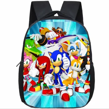 Karstā Pārdošanas Sonic Mugursoma Bērnudārza Bērni Schoolbags Skaistu Drukāšanas Modelis Bērniem Bērnudārzā Mugursoma Anime Skolas Piederumi