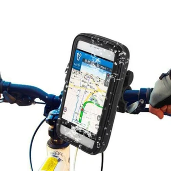 Karstā Pārdošanas Stūres Velosipēdu Bicycle Mount Holder ar Ūdensizturīgu Gadījumā Vispārējā Gadījumā Mobilo Telefonu GPS