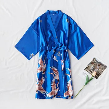 Karstā Pārdošanas Viskozes Kāzas, Līgava, Līgavas Tērpu Mērci Pieaudzis Sievietēm Līgavas, Nightdress Vasaras Peldmētelis Kimono Sleepwear S M L XL
