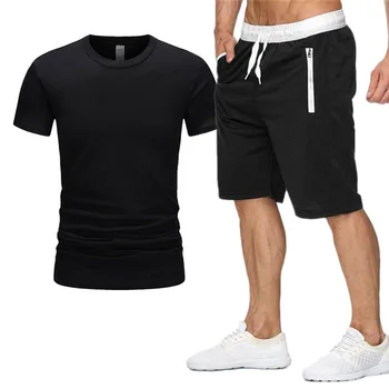 Karstā pārdošanas vīriešu jaunatnes sporta tendence vasaras ielu ar tādu pašu T-kreklu modes sieviešu un vīriešu ikdienas moderns uzvalks