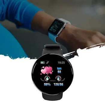 Karstā Smart Skatīties Sirdsdarbības ātruma Monitors, asinsspiediena Smartwatch Skatīties Ūdensizturīgs Sports Fitness Tracker Skatīties D18 Reloj inteligente
